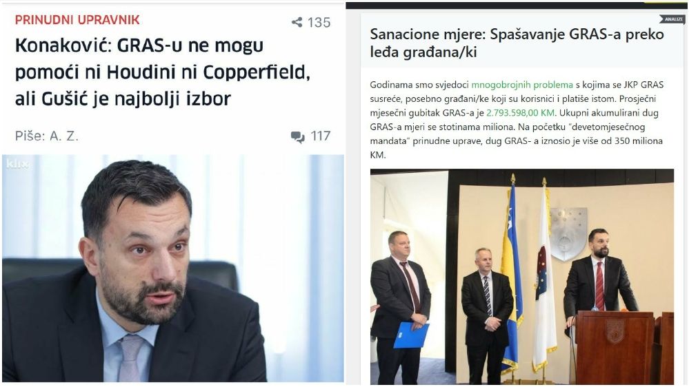 Pogledajte zašto je Konaković najodgovorniji za stanje u GRAS-u, Šteta je samo htio poene