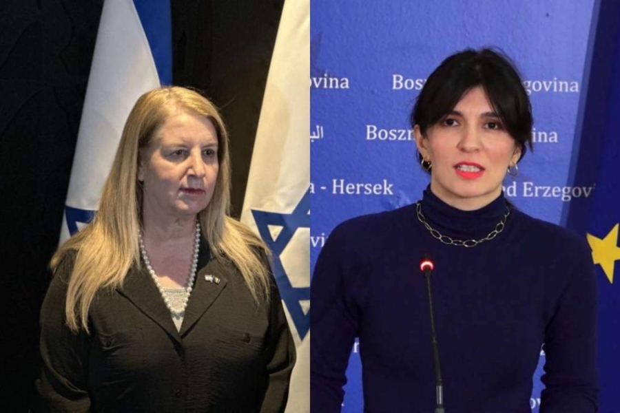 IZRAELSKA AMBASADORICA PELEG OPTUŽILA SABINU ĆUDIĆ ZA ANTISEMITIZAM: ‘Jevreji u Sarajevu skrivaju simbole zbog njenih stavova’ (VIDEO)