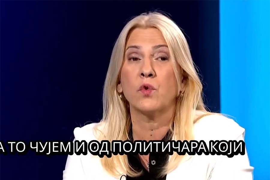 NEVJEROVATNE SCENE U STUDIJU: Pogledajte kakav natpis je osvanuo na ekranu iznad glave Željke Cvijanović…